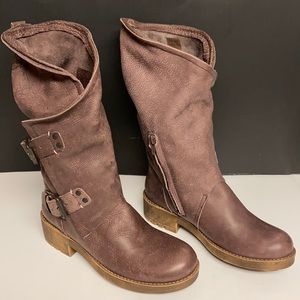 Electric Coolway Purple Leather Calf Boots Size 5